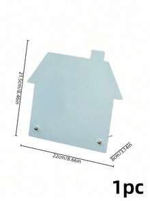 Joivida 1pc Cute House-Shaped Magnetic Memo Board, Standing Metal Message Board, Hanging Display Desktop Memo Decoration Rack - multicolor - View 12