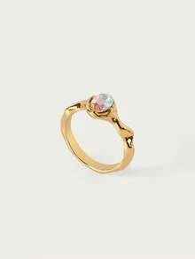 Glisma 1Psc Women's Single Ring - Gold - View 11