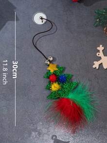 PETSIN 1 PC Christmas Cat Teaser With Suction Cup,Cat Self-Amusement Toy - Multicolor - View 10