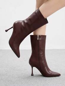 CUCCOO BIZCHIC New Women's Stiletto Boots, Fashionable For Commuting Dates, Suitable For Spring, Autumn And Winter - Dark brown - View 5