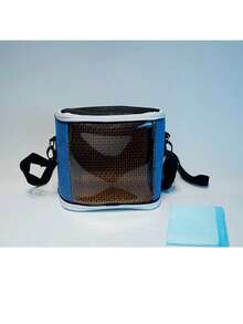 Portable Pet Bird Carrying Bag - Perfect For Travel, Training, And Outings - A Compact And Lightweight Bird Backpack With Adjustable Shoulder Straps. - Blue - View 5