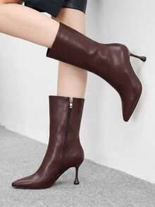 CUCCOO BIZCHIC New Women's Stiletto Boots, Fashionable For Commuting Dates, Suitable For Spring, Autumn And Winter - Dark brown - View 3