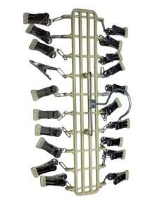 Stainless Steel Multi-Clip Clothing Hanger, 20-Clip Drying Rack For Balcony, Windproof Underwear And Panties Hanger, Rotating Double-Row Underwear Storage Rack For Closet, Multi-Functional Non-Slip Hanger For Bras, Scarves, Belts, Sorting And - View 16