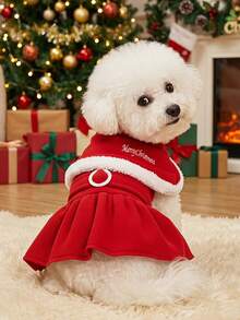 PETSIN Pet Bells, Christmas Dresses, Festive Dog Dresses - Red - View 1
