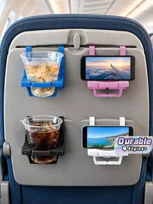 Multifunctional Foldable Car Back Seat Tray Table, Cup Holder & Phone Bracket, Car Interior Accessory - one size fits all - View 1