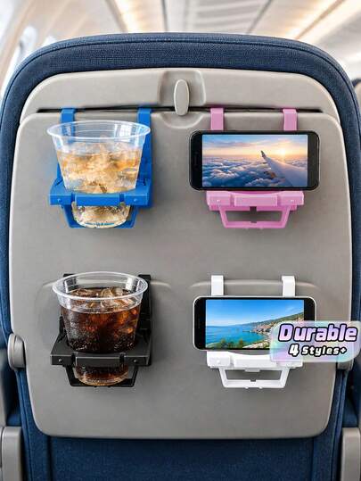 Multifunctional Foldable Car Back Seat Tray Table, Cup Holder & Phone Bracket, Car Interior Accessory