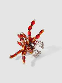 MortiRose Stainless Steel Shaped Gothic Design Ring - Silver - View 7