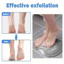 1pc Silicone Foot Scrubber Mat, Suitable For Use In Shower, Removes Dead Skin And Cleanses Feet. This Multifunctional Silicone Bath Mat Can Be Used For Back Massage And Foot Scrubbing, Also Has Anti-Slip Function, An Ideal Companion For Showering. - Multicolor - View 8