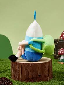 ADVENTURE TIME X POKOJA LAND ,聯名款 3D 絨毛吊飾鑰匙圈，可愛造型，經典設計，可掛在包包、鑰匙圈、書包等，適合所有年齡層，包括青少年和成人。 - 白色 - 查看 5