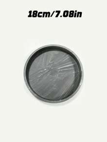 Dresser Tray, Silicone Round Tray, Decorative Storage Organizer Rack, Suitable For Bathrooms, Toilet Tanks, Bedrooms And Kitchen Countertops. It Can Store Jewelry, Candles, Lotion Bottles, Cosmetics And More, Marble‑White - Round marble - View 19