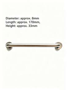 Haus Hana Creative Stainless Steel Magnetic Refrigerator Rod, No‑Drill Fridge Magnet Hanger, Simple Organizer For Kitchen Rags & Hand Towels - Multicolor - View 12