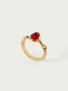 Glisma 1Psc Women's Single Ring - Gold - View 16