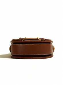 SIENNITY High-Quality Saddle Bag, Vintage Stitching Handbag, 2025 New Casual Versatile Crossbody Bag - Brown - View 5