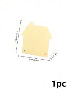 Joivida 1pc Cute House-Shaped Magnetic Memo Board, Standing Metal Message Board, Hanging Display Desktop Memo Decoration Rack - multicolor - View 11