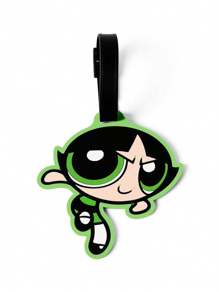 THE POWERPUFF GIRLS X SHEIN PVC 行李吊牌 - 綠色 - 查看 5
