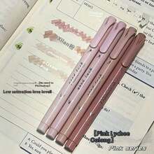 The 4/8/12 Pcs Double-Headed Highlighter Set Does Not Bleed Ink And Has No Burrs. It Is An Ideal Easter Gift For Diaries, Class Notes, Highlighting Key Points, School And Office Supplies, Back To School - Multicolor - View 4