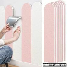 Self Adhesive Cat Scratcher Wall Pad, Colorful Oval Sisal Cat Scratch Mat For Wall & Sofa Protection, Non Shedding Durable Cat Scratching Board Furniture Protector For Indoor Cats Home Decor - one-size - View 13