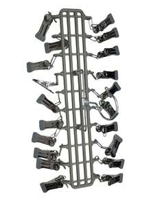 Stainless Steel Multi-Clip Clothing Hanger, 20-Clip Drying Rack For Balcony, Windproof Underwear And Panties Hanger, Rotating Double-Row Underwear Storage Rack For Closet, Multi-Functional Non-Slip Hanger For Bras, Scarves, Belts, Sorting And - View 15