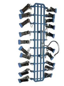 Stainless Steel Multi-Clip Clothing Hanger, 20-Clip Drying Rack For Balcony, Windproof Underwear And Panties Hanger, Rotating Double-Row Underwear Storage Rack For Closet, Multi-Functional Non-Slip Hanger For Bras, Scarves, Belts, Sorting And - View 17