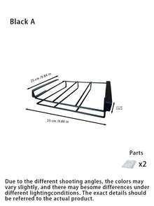 1Pc Stainless Steel Cabinet Storage Rack No Drill Under‑Cabinet Hanging Kitchen Organizer With Cutting Board Rag Holder Mug Hooks Paper Towel Utensil Rack Multifunctional Kitchen Storage - View 13