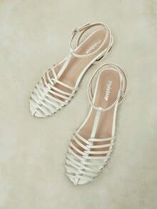 Styleloop Sandal Wanita 2026 dengan Tali, Serbaguna untuk Musim Panas, Sandal Terbuka dengan Tali, Sepatu Nyaman. - Krem - View 1