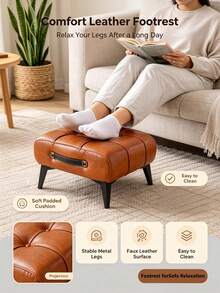 Ghế đôn thay giày bọc nệm cho lối vào nhà - Ghế đôn chân phong cách tối giản sang trọng cho phòng khách và sảnh chờ - Nhiều màu - Xem 2