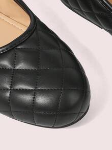 CUCCOO DOLLMOD Diamond Pearl Mary Jane Shoes, Faux Pearl Decorative Buckle Fall Shoes - Black - View 4