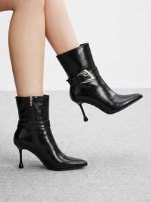 CUCCOO BIZCHIC New Women's Stiletto Boots, Fashionable For Commuting Dates, Suitable For Spring, Autumn And Winter - Coffee Brown - View 1