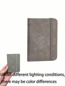 SHEIN 1 Compact A7 Pocket Notebook - 200 Lined Pages, Matte Finish, Multi-Color Portable Mini Diary Notebook With Zipper Closure, Convenient For Taking Notes On The Go, Mini Notepad - one-size - View 8