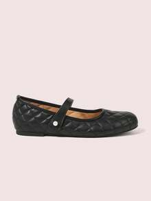 CUCCOO DOLLMOD Diamond Pearl Mary Jane Shoes, Faux Pearl Decorative Buckle Fall Shoes - Black - View 5