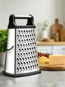 Multi-Functional Four-Sided Grater, Stainless Steel Arc-Shaped Four-Sided Grater, Slicing And Shavings, Suitable For Grilling Ginger, Garlic, Cucumber, Carrot, Cheese, Potato And Other Fruits And Vegetables, Multi-Functional Kitchen Small Tool - Multicolor - View 8