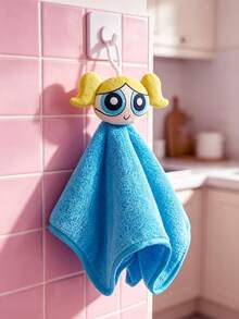 THE POWERPUFF GIRLS X SHEIN 立体卡通挂式手巾 - 彩色 - 查看 3