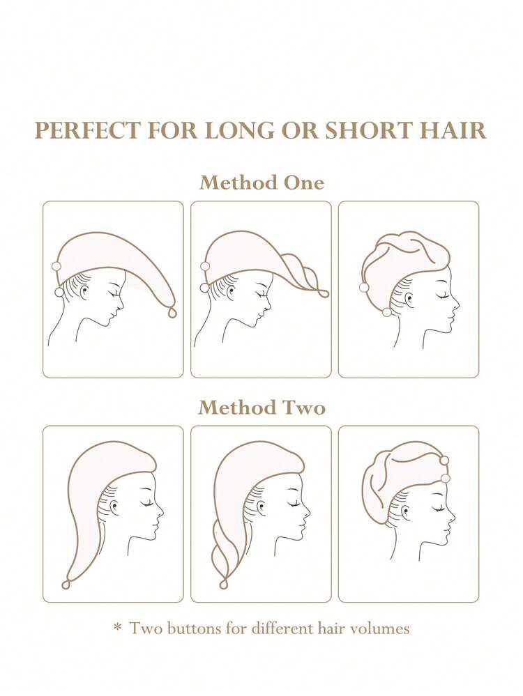 HARRY POTTER X SHEIN Gold Embroidered Dry Hair Cap, Gifts, Home Bathroom Decor Summer Dry Hair Towels, Back To School - White - View 5