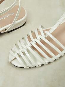 Styleloop Sandal Wanita 2026 dengan Tali, Serbaguna untuk Musim Panas, Sandal Terbuka dengan Tali, Sepatu Nyaman. - Krem - View 3