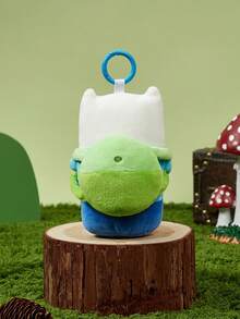 ADVENTURE TIME X POKOJA LAND ,聯名款 3D 絨毛吊飾鑰匙圈，可愛造型，經典設計，可掛在包包、鑰匙圈、書包等，適合所有年齡層，包括青少年和成人。 - 白色 - 查看 6