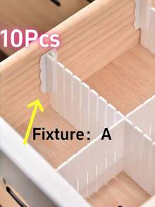 5/7/10Pcs Adjustable Drawer Organizer Boxes, Multi‑Purpose Drawer Dividers For Cosmetics Jewelry Underwear Socks Office Supplies, Dorm Storage - Multicolor - View 20