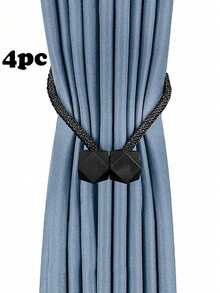 Magnetic Curtain Tiebacks, Made Of Thicker Twisted Cord And Strong Magnets, Multiple Color Options, Suitable For Curtain Fixing - Multicolor - View 9