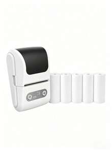 Teckwe 1-Pack Portable Mini Thermal Label Printer & Paper Bluetooth Portable Home Receipt Printer Ink-Free Thermal Printing Create Labels Anytime And Anywhere A Thoughtful Gift For Family And Friends 1200mAh Battery - Multicolor - View 8