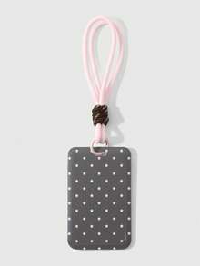 ROMWE Anime 1 Gantungan Kunci/Liontin Tas DIY Motif Bintang Polka Dot Cokelat Klasik Sederhana dan Modis, Cocok untuk Kartu Pelajar, Kartu Identitas, dan Polka Dot, Cocok untuk Pemakaian Sehari-hari - Coklat - View 11