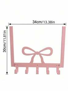 1 PC Heavy Duty Sturdy Non Slip Rustproof Waterproof Space Saving Bow Door Hooks And Hangers For Bedroom Bathroom Kitchen Wall Mount Home Decor Storage Gift - Multicolor - View 11