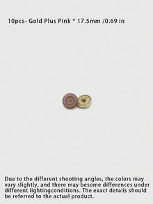 1 Pack 10 Pcs Flocked Rose Shaped Metal Buttons Round Flower Decorative Fasteners For Sweaters Windbreakers Suits Coats Outerwear Hand‑Sewn Clothing Sewing Accessories - 10pcs - View 17
