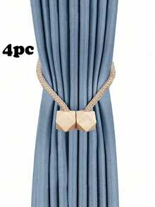 Magnetic Curtain Tiebacks, Made Of Thicker Twisted Cord And Strong Magnets, Multiple Color Options, Suitable For Curtain Fixing - Multicolor - View 8