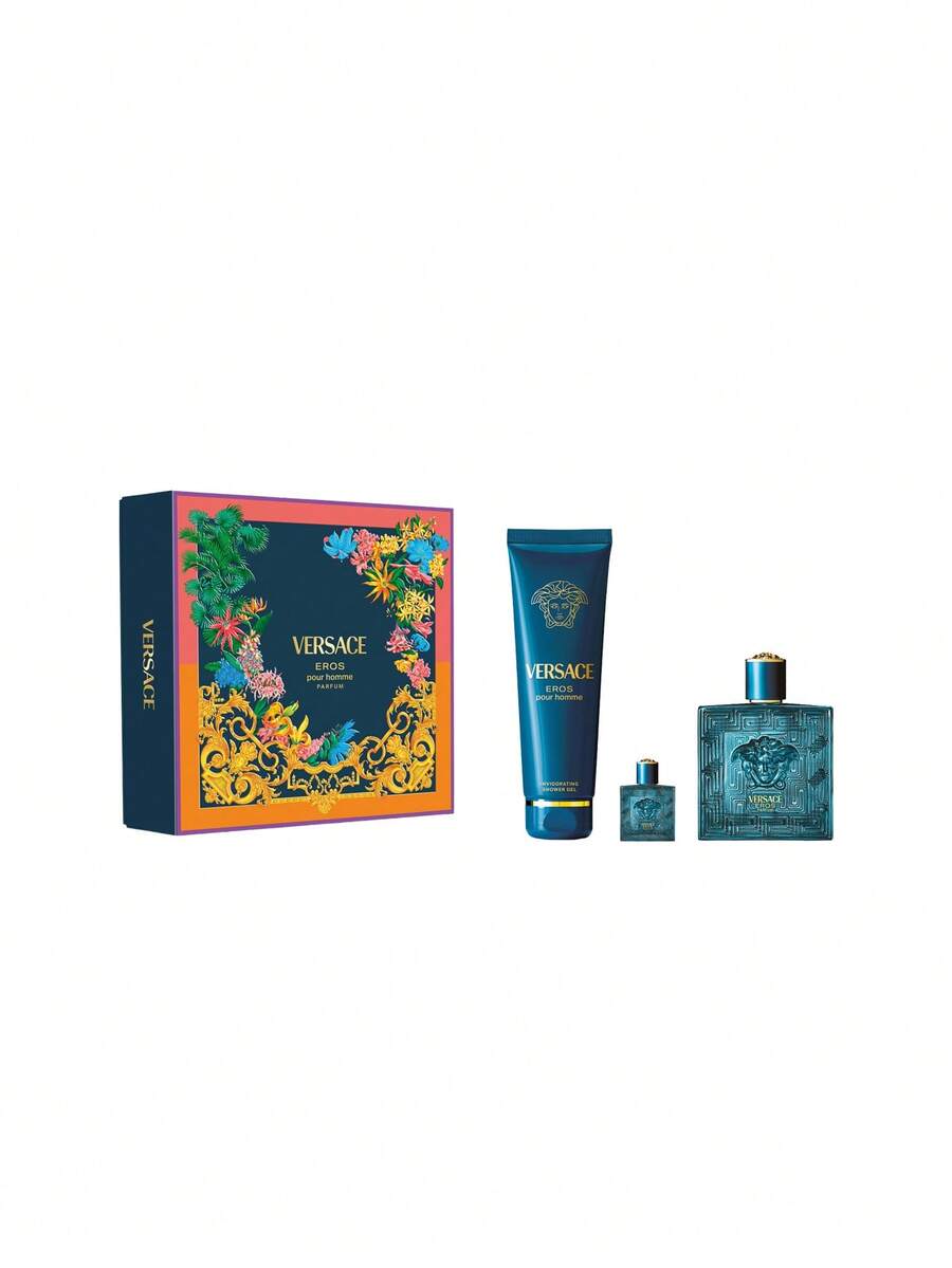 SET Versace Eros Parfum 100Ml + B&Sgel 150Ml + Miniatura - EDP - View 1