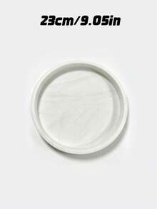 Dresser Tray, Silicone Round Tray, Decorative Storage Organizer Rack, Suitable For Bathrooms, Toilet Tanks, Bedrooms And Kitchen Countertops. It Can Store Jewelry, Candles, Lotion Bottles, Cosmetics And More, Marble‑White - Round marble - View 20