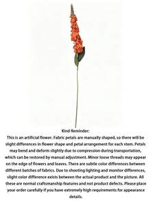 Artificial Goldfish Orange Flower, Artificial Delphinium Flower, Party Center Flower Arrangement Decor For Autumn, Halloween, Wedding, Home, Harvest, And Farm, Table Decor, Outdoor Garden Decor - Orange - View 8