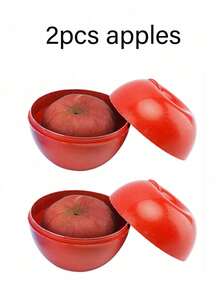 1pc/2pcs/5pcs/6pcs Reusable Vegetable/Fruit Fresh-Keeping Boxes, Lemon/Onion/Garlic/Bell Pepper/Apple/Tomato Storage Containers, Refrigerator Kitchen Utensil Cabinet Organizer,Perfect For Holiday Parties Camping Family And Leftover Food Preservation - Multicolor - View 12
