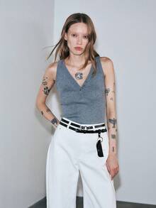 Noxbound Double Layer Women's Belt Suitable For Matching With Pants - Black - View 3