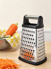 Multi-Functional Four-Sided Grater, Stainless Steel Arc-Shaped Four-Sided Grater, Slicing And Shavings, Suitable For Grilling Ginger, Garlic, Cucumber, Carrot, Cheese, Potato And Other Fruits And Vegetables, Multi-Functional Kitchen Small Tool - Multicolor - View 3