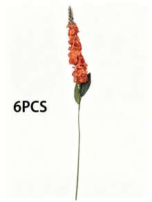 Artificial Goldfish Orange Flower, Artificial Delphinium Flower, Party Center Flower Arrangement Decor For Autumn, Halloween, Wedding, Home, Harvest, And Farm, Table Decor, Outdoor Garden Decor - Orange - View 9