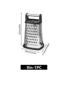 Multi-Functional Four-Sided Grater, Stainless Steel Arc-Shaped Four-Sided Grater, Slicing And Shavings, Suitable For Grilling Ginger, Garlic, Cucumber, Carrot, Cheese, Potato And Other Fruits And Vegetables, Multi-Functional Kitchen Small Tool - Multicolor - View 12
